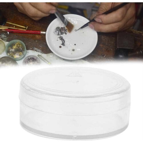 6Pcs Plastic Watch Oil Washing Jar Glass Watch Movement Watch Parts Cleaning Maintenance Repair Pot Watch Repair Tool New