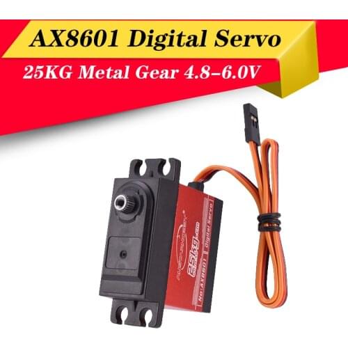 AUSTARHOBBY AX8601 Digital Servo 4.8-6.0V 25KG Waterproof High Torque Metal Gear for Traxxas HSP RC Car Boat Robot Airplane