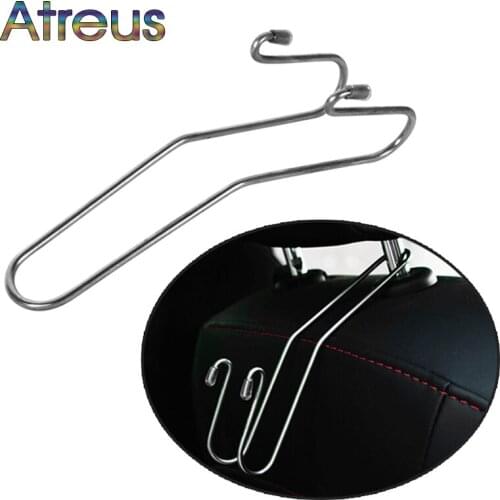 Aterus Car multi-functional stainless steel car seat hook for Abarth Fiat BMW E60 E36 E34 E90 F30 F10 F20 Mercedes Benz W203