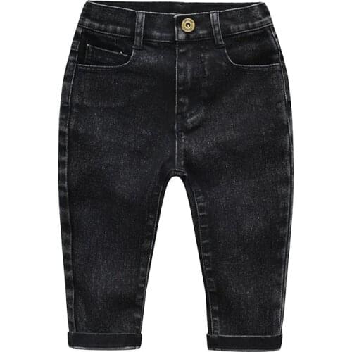 Kids Boys knitted Trousers Jeans 2021 Spring Autumn High Quality Casual Pants Children Baby boy girls Jeans 3-8 Years