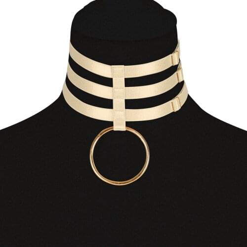 Elastic Bondage Neck Collar Bdsm Harness Sword Belt Accessories Womens Underwear Punk Goth Erotic Lingerie Pole Dance Rave