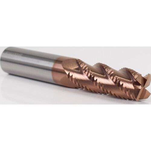 ZCT Roughing Milling Tools CNC Milling Cutter Roughing End Mills HRC55 4 Flutes Fresa Metal Cutter 4mm 6mm 8mm 10mm 12mm Endmill