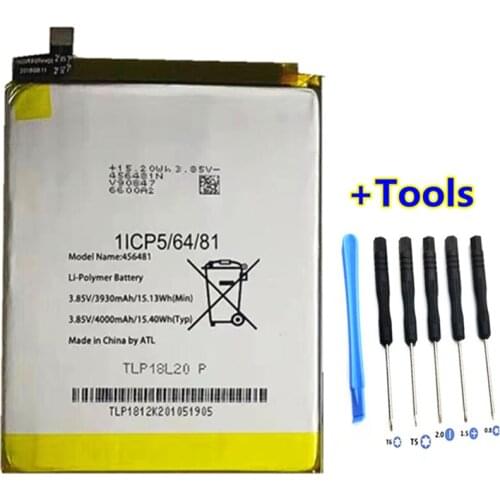 +Tools ! Top quality Original 4000mAh 456481 Battery For Wiko X800AS View 2 Go TLP18H06 Mobile Phone