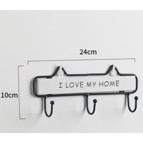 Three Hook Nordic Decoration Creative Porch Key Hook Dressing Room Door Retro Wooden Wall Rack Coat Hook Hook