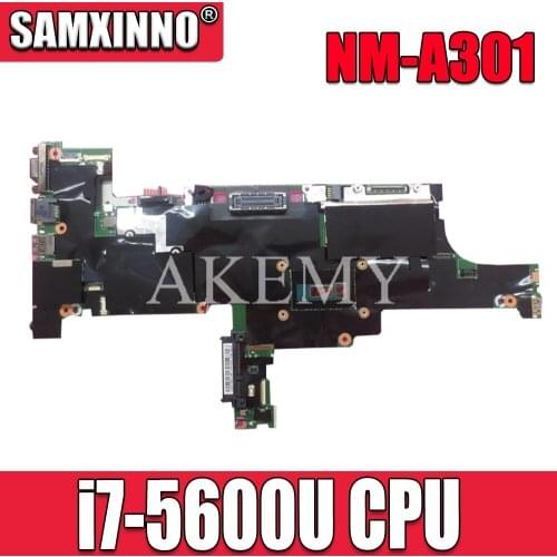 For Lenovo T450S Laptop Motherboard AIMT1 NM-A301 With i7-5600U CPU 4GB RAM