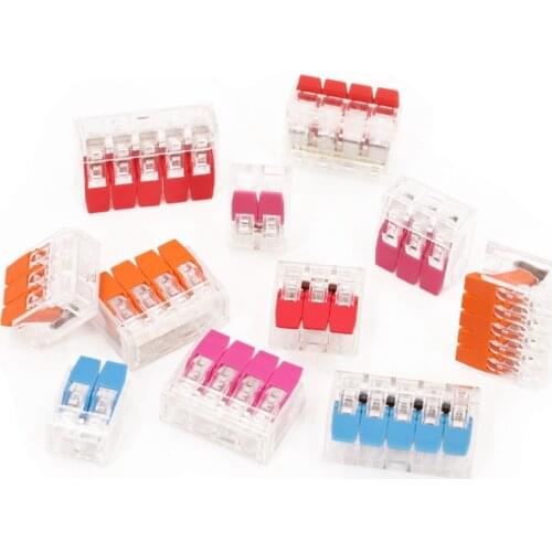 Mini Wire Connector Kit Electric Universal Lighting Cable Fast Home Compact wire Connection Set push in Wiring Terminal Block