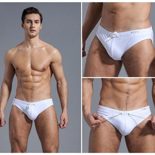 New soild color low waist men swimsuits men swimwear surf swimming trunks beachwear sexy pool swim briefs shorts bathing suits