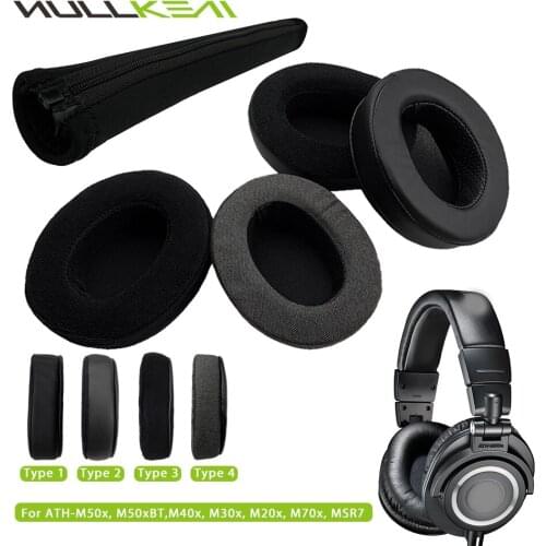 Nullkeai Replacement Earpads Headband for Audio-Technica ATH-M50X,ATH-M50XBT,ATH-M40X,ATH-M30X,ATH-M20X,ATH-M70X,ATH-MSR7