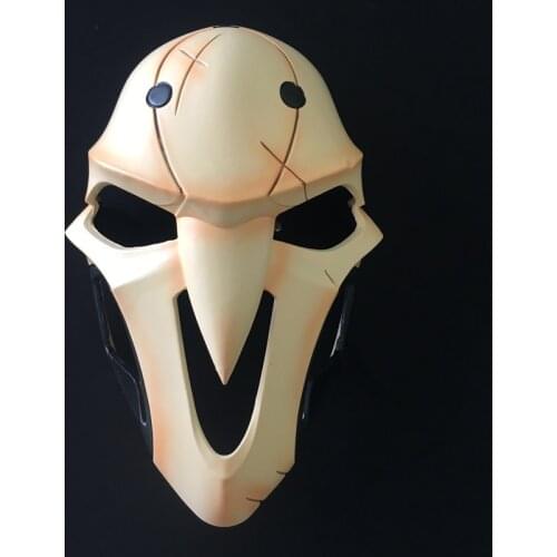 Overwatch OW Reaper Gabriel Reyes Cosplay Props Full-Face Mask Headgear Helmet Masquerade Halloween Accessory
