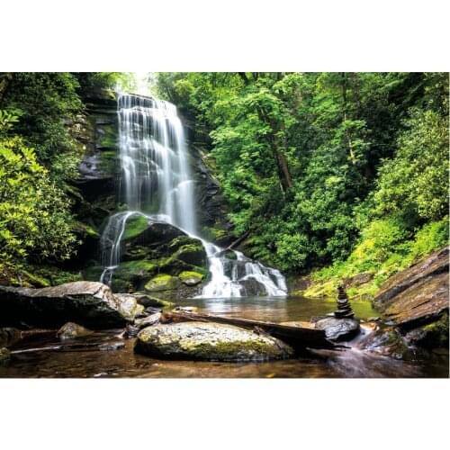 Landscape Backdrop Beautiful Waterfall Scenery Party Photography Background Holiday Celebration Photo Booth Studio Decor