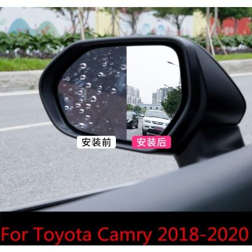 For Toyota Camry 8th Sedan 2018-2020 Micro-nano Rearview mirror rain film car mirror waterproof film reflector Auto Accessories