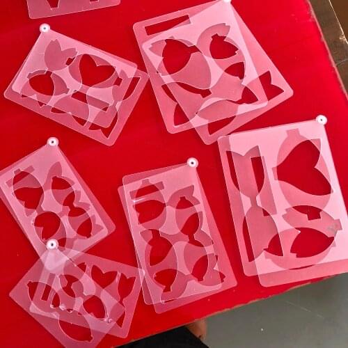 Bow0003 / 0018 templates size: 6"/5"/4"/3.5"/3"/2.5" multitails