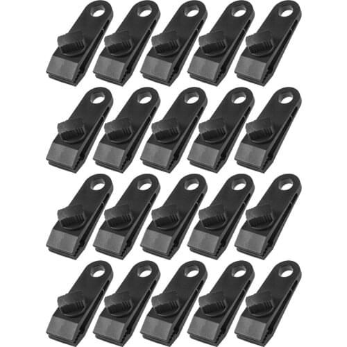 1/10/20Pcs Tent Clip Adjustable Nylon Heavy Duty Windproof Awning Clamp Outdoor Camping Fixed Tent Alligator Clip Jaw Grip Trap