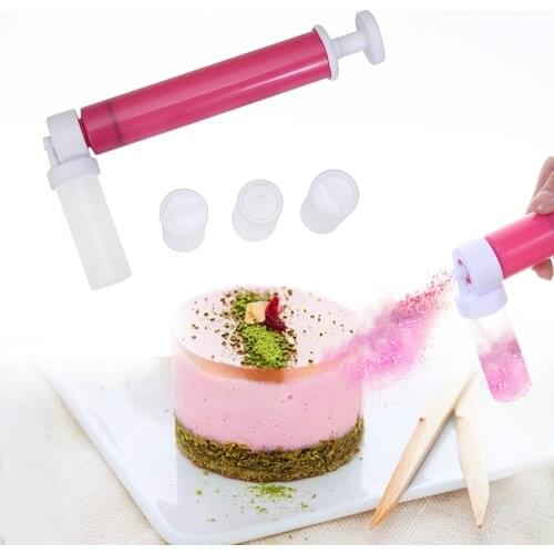 Manual Cake Spray Gun Airbrush For Cake Decorating Coloring Tools Cake Pastry Dusting Spray Tube Baking Decoration Supplies