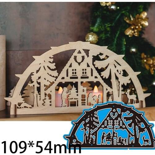 Metal Cutting Dies CHRISTMAS new for decoration card DIY Scrapbooking stencil Paper Craft Album template Dies 109*54mm