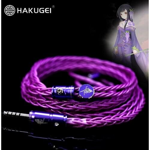 FENGRU HAKUGEI Wisteria Fairy Silver Plated 6NOCC Tinsel Shielding HiFi Earphone Upgrade Cable 2Pin 0.78 MMCX A2DC For KXXS S8