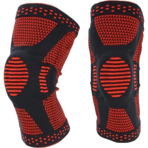 Sports Safety Protection 1 Piece Spring Support Silicon Spring Knee Pad Thickened Knee Protector Kneepad 4 Colors with New