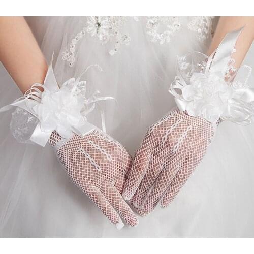 Ivory, Red Bridal Gloves New Arrival Free Shipping Wedding Accessories