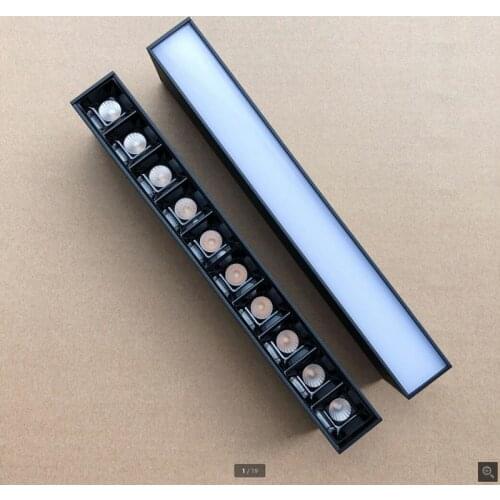 1pcs LED Linear Track Light 20W LED Rail Lamp Aluminum Dimmable LED Ceiling Lamp Flood Light Home Shop Stores Lighting