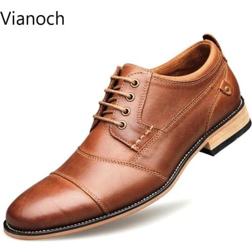 Vianoch Mens Leather Shoes