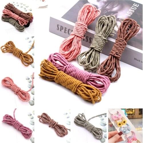 4mm high quality round rubber elastic rope stretch elastic rope rope jewelry bracelet making clothing tag DIY craft accessories