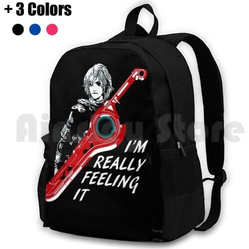 I'M Really Feeling It Outdoor Hiking Backpack Riding Climbing Sports Bag Monado Xenoblade Chronicles Are You Feeling It Video