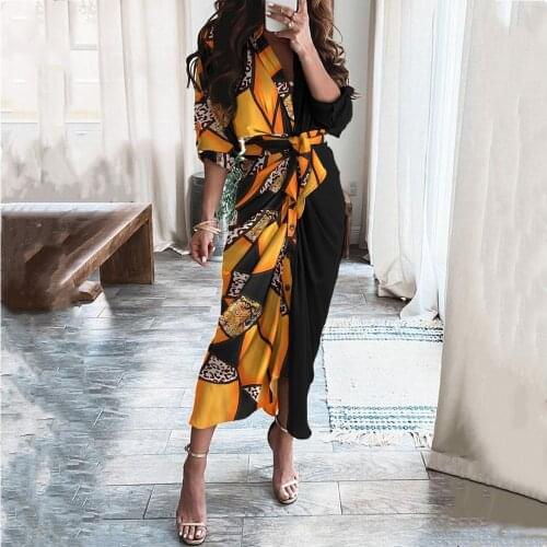 Stripe Irregular Bodycon Dress 2021 Summer Long Sleeve Casual dress Deep V-Neck Button Letter Print Maxi Dress Women Robe Femme