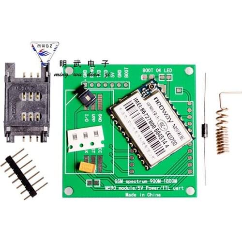 1PCS M590E GSM GPRS Module Diy Kits M590 GSM GPRS 900m-1800m Sms CPU MCU Test