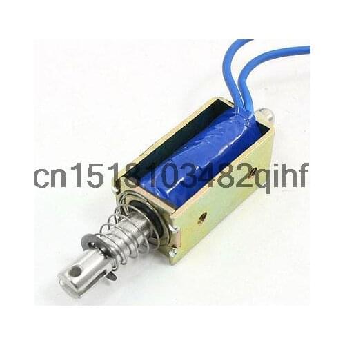 DC 12V 1A 10mm Stroke 600g Push Pull Type Open Frame Solenoid Electromagnet