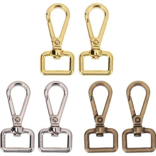 4pcs Vintage Metal Luggage Bag Buckle Snap Hook Bag Clasp For Bag Keyring Key Holder DTY Keychain Accessories Sewing Handmade