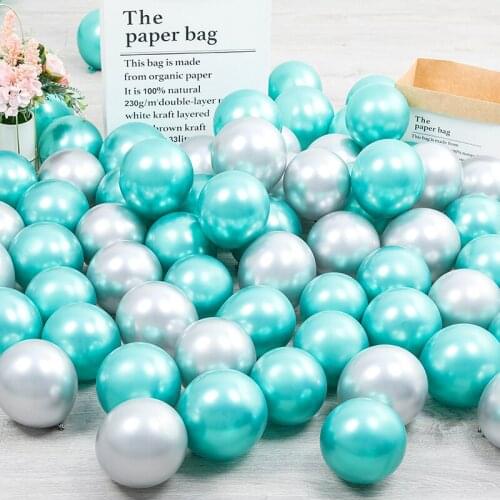 5inch Chrome Metallic Latex Balloons Metal Silver Rose Gold Balloon Wedding Birthday Party Decorations Kids Toys Air Globos