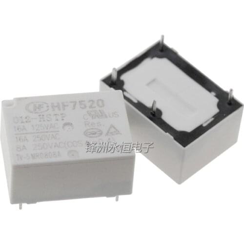 5PCS/LOT NEW Relay HF7520-005-HSTP HF7520-012-HSTP HF7520-024-HSTP 4PIN 16A DC5V 12V 24V