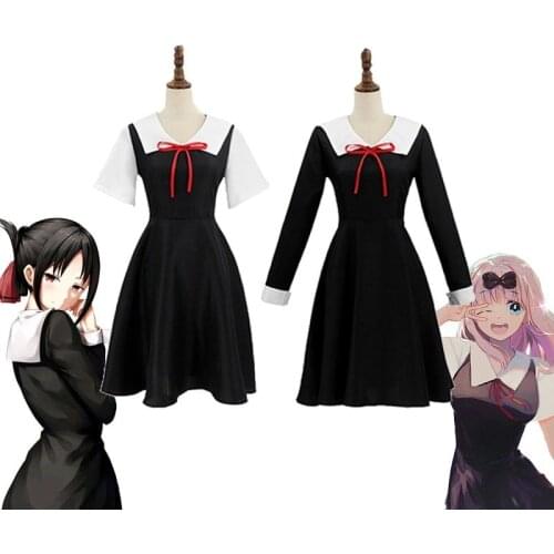 Anime Shinomiya Kaguya Cosplay Costume Kaguya-Sama Love Is War Fujiwara Chika Wigs Anime Womans Dresses Halloween Costume