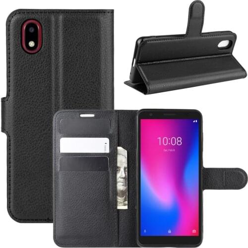 Fashion Wallet PU Leather Case Cover For ZTE Blade A3 2020 Flip Protective Phone Back Shell With Card Holders