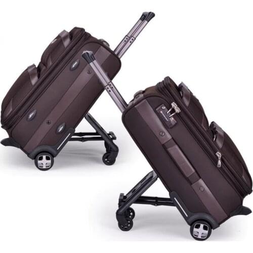 Letrend Multifun Men Business Rolling Luggage Casters Travel Duffle Wheel Suitcase Oxford Trolley Carry On Women password Trunk