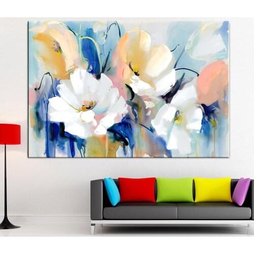 European Retro Flower Posters and Prints Home Decoration Wall Art Pictures for Living Room Nostalgic Pastoral Canvas Painting