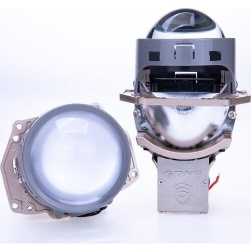 GPNE Super Bright 55W 12000lm Hi Lo Beam Light 3.0 Inch Bulb Bi LED Projector Lens headlight for car h4