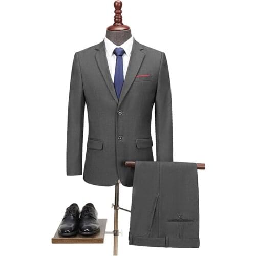 Customized Formal 2Pieces Suit Designs Business Singal Breasted Wedding Groomsman Wear For Men Size X-6XL Party Tuxedos