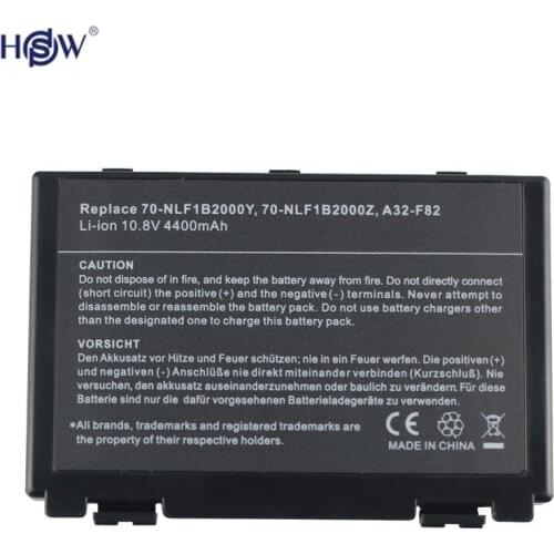 K50in 6 Cell Battery Pack for Asus K40 / F82 / A32 / F52 / K50 / K60 L0690L6 A32-F82 k40in k40af k50ij