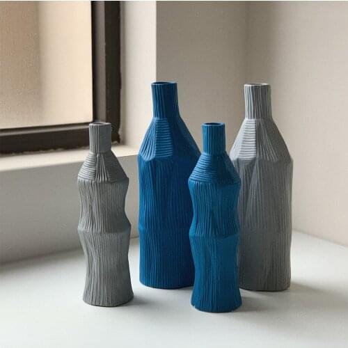 Creative Ceramic vase Handmade ornaments Living room decoration nordic decoration home flower vase home decoration