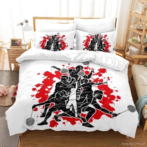Badminton Shuttlecock Sport 3D Printed Bedding Set Twin Full Queen King Size Quilt Cover / Duvet Cover Pillowcase Set Bed Linens