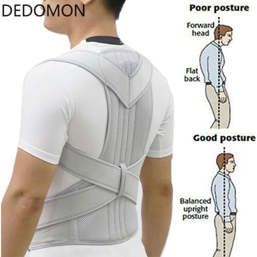 New Upper Back Posture Corrector Posture Clavicle Support Corrector Back Straight Shoulders Brace Strap Correctpor