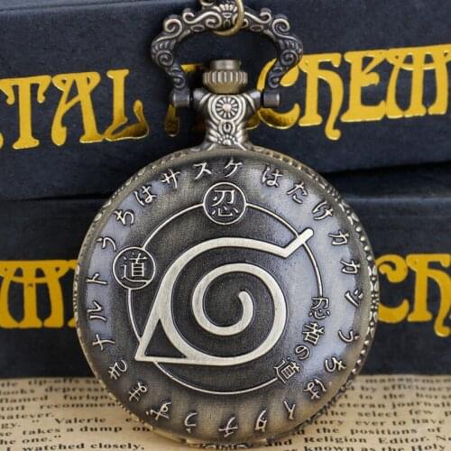 Vintage Retro Japanese Quartz Movement Pocket Watch Pendant Necklace Chain Men Womens Pocket Watch Gifts