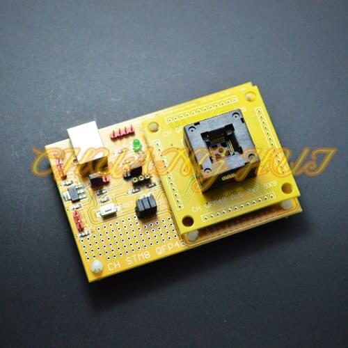 IC TEST Open Top QFP48 STM8 STM8S STM8A LQFP48 TQFP48 Core board Download seat test socket Programmer adapter 0.5mm pitch