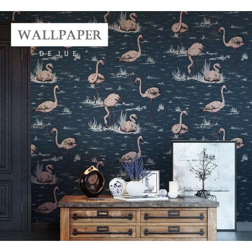 Flamingo Wallpaper Roll ins Home Decor Living Room Wall Coverings Wall Paper