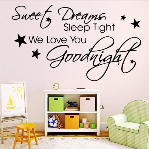 Modern Dream night Wall Sticker Self Adhesive Vinyl Waterproof Wall Art Decal For Kids Rooms Diy Home Decoration