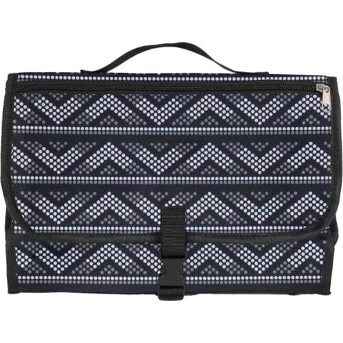 Waterproof Baby Diaper Changing Pad Multi Function Diaper Change Mat with Storage Essentials Pockets Padded Headrest D5QA