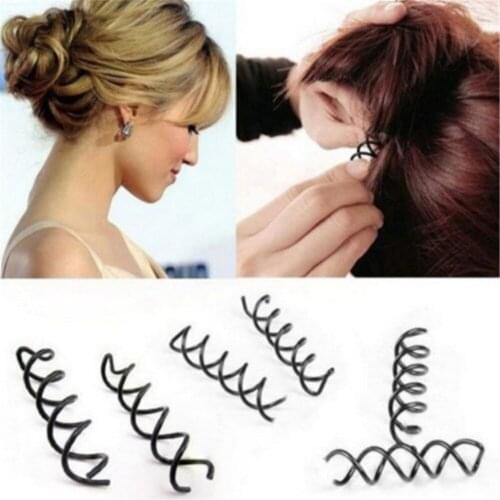 10Pcs Hair Styling Tools Braiders Spiral Spin Screw Pin Hair Clips Twist Barrette Hairpins Hairdressing Accessories