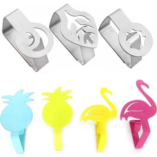 Flamingo Table cloth Clip Stainless Steel Tablecloth Clip Cloth Subject tablecloths Clamp Wedding Party Home Table Holder Clips