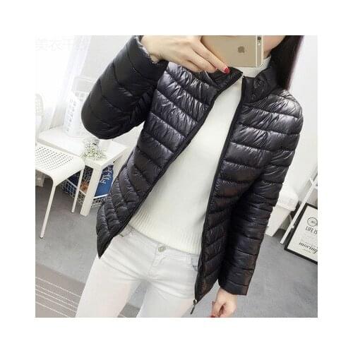 Winter Jacket Women Clothes 2020 Fashion Short Warm Thin Ultralight Parka Vintage Style Womens Jackets Plus Size ZT1909